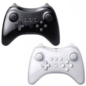 lot 6787 image: LACTIVX Wireless Pro Controller for Nintendo Wii U Console with USB Charging Cable(Black and White)