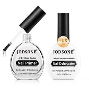 lot 6797 image: JODSONE 2Pcs 16.5ml Nail Dehydrate And Nail Primer For U V Gels Superior Bonding Professional Salons Set DIY Art Design Long Lasting Gift