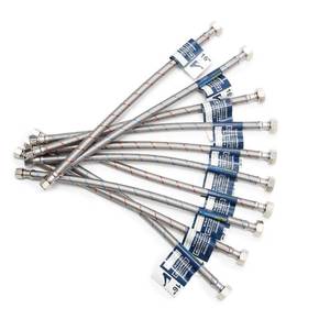 lot 6807 image: 10-Pack PLUMBINGMASTER Faucet Hose,Faucet Supply Lines (38 Comp x 12 FIP), Certified Safe Supply Lines for Bathroom Faucet (16 inch)