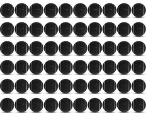 lot 6830 image: Macarrie 60 Pieces Precut Tennis Bulk Tennis Balls for Chairs Heavy Duty Long Lasting Glide Coverings for Classroom Furniture Legs Protectors and Floor Protection(Black)
