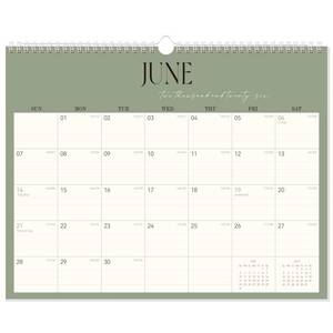 lot 6852 image: GuassLee Desk Calendar 2026-2027, 19-Month Hanging DeskWall Calendar From 2026 Jun-2027 Dec., 14 X 11 Monthly Planner With Thick Paper Spiral Bound For Office Home School Organizing & Planning