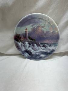 lot 206 image: Thomas Kinkade Conquering the Storms Limited Edition Plate