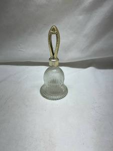 lot 209 image: Avon Crystal Bell with Gold Tone Handle