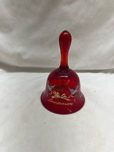 lot 230 image: Viking Ruby Glass 40th Anniversary Bell