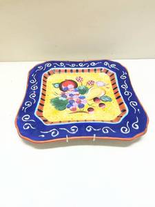 lot 250 image: Hand Painted Fruit Design Decorative Plate