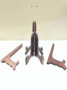 lot 267 image: Wooden Folding Plate Display Stand