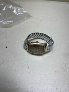 lot 285 image: 1940s Rectangular Watch with Expansion Band