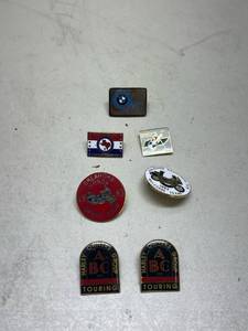 lot 293 image: 1980s Motorcycle Club Pin Collection