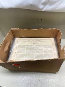 lot 300 image: Vintage Ephemera Includes 1975 Currier & Ives Calendar and Saturday Evening Post Literary Collection