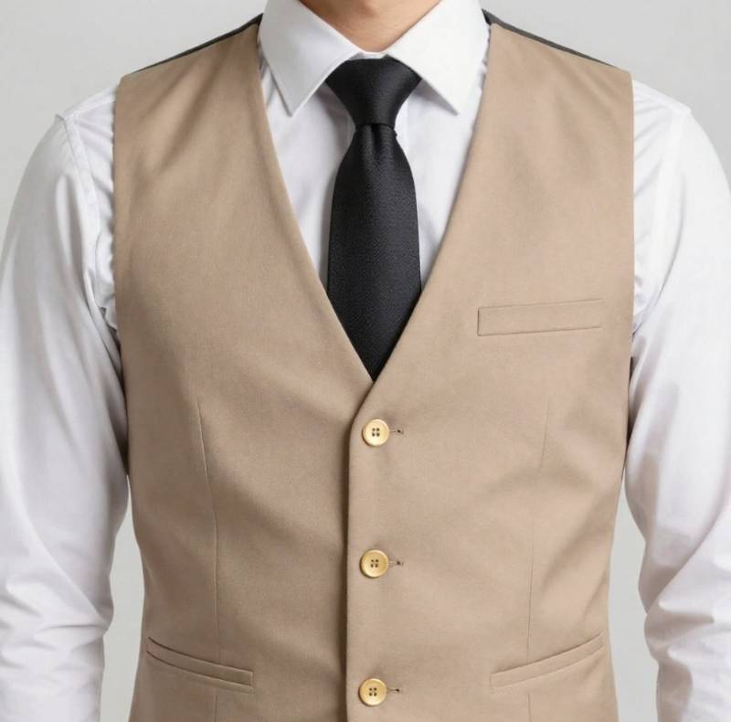 lot 66419 image: APPEARS NEW - Mens UniformWorks Chef Vest (Size Small) Set of 2