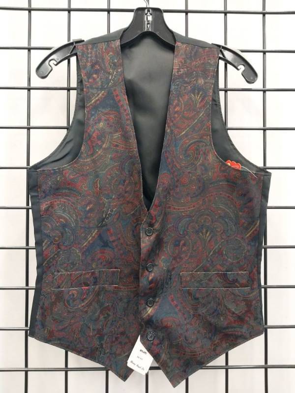 lot 66468 image: APPEARS NEW - Henry Segal Paisley Formal Vest (Size 36)