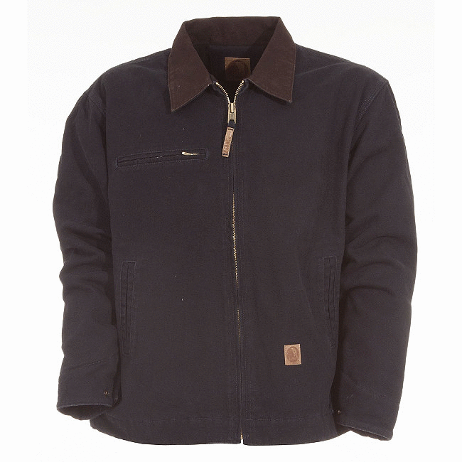 lot 66730 image: APPEARS NEW - Berne Mens Midnight 100% Cotton Original Washed Gasoline Jacket, Black (Size 3XL Tall Chest 5658)  - Retail $85