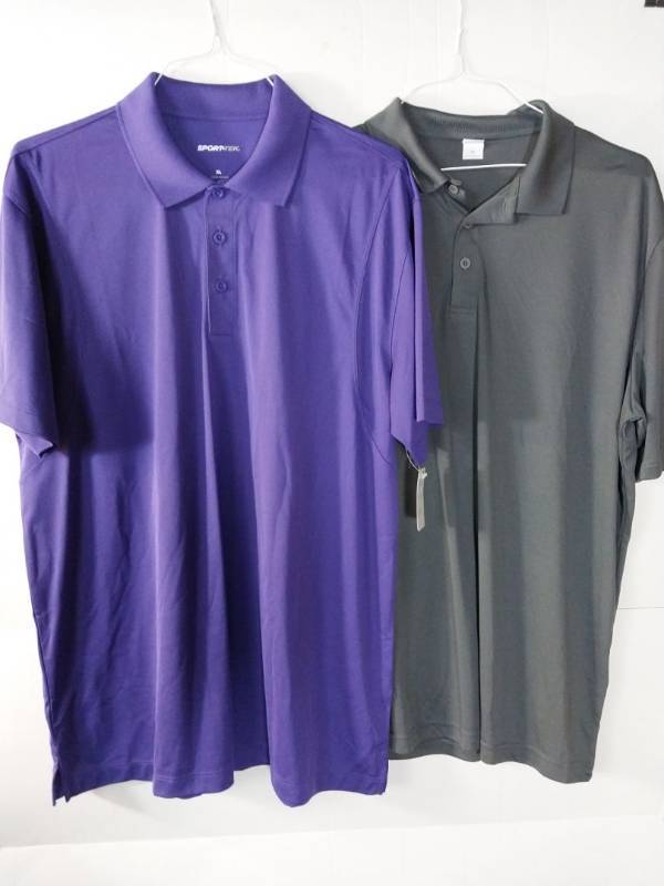 lot 66998 image: APPEARS NEW - Sporttek Performance Polo Shirts Set (Size XL)