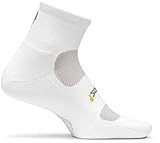 lot 67328 image: APPEARS NEW - Feetures Womens Light Cushion Quarter Socks, Small (4-6.5), White