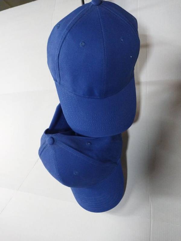 lot 67362 image: APPEARS NEW - Blue Cotton Baseball Cap Set of 2