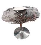 Chrome Sunburst Wire Display Rack for pants 4' round and 44 tall  - Retail: $75