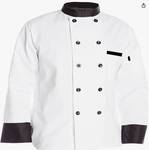 APPEARS NEW - Men's Chef Designs Professional Kitchen Coat (Medium/2 Pack)