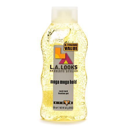 lot 65269 image: APPEARS NEW - L.A. Looks Mega Mega Hold Hair Styling Gel  (Hold Level 9) 20oz