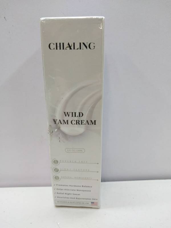 lot 65398 image: FACTORY SEALED - Chialins Wild Yam Cream 4 FL OZ. Exp 92027