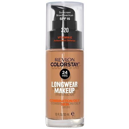 lot 63823 image: FACTORY SEALED - Revlon ColorStay Liquid Foundation Makeup  Matte Finish  CombinationOily Skin  SPF 15  320 True Beige  1 fl oz