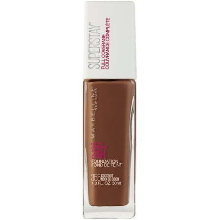 lot 63869 image: APPEARS NEW - Maybelline Super Stay Full Coverage Liquid Foundation Makeup  Coconut  1 fl oz