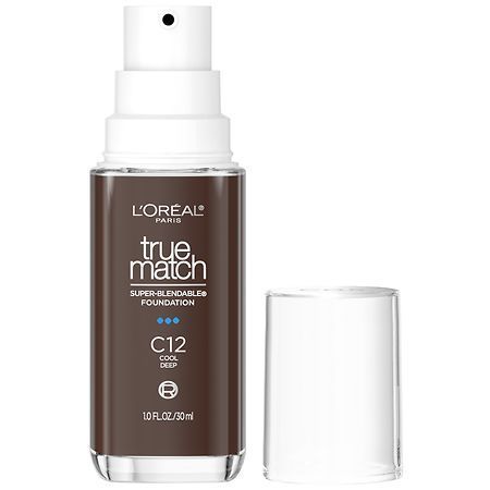 lot 63881 image: APPEARS NEW - L Oreal Paris True Match Cream Foundation Makeup  C12 Cool Deep  1 fl oz