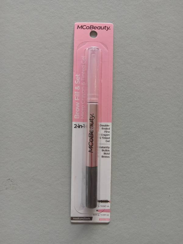 lot 60009 image: FACTORY SEALED - MCoBeauty 2-in-1 Brow Fill & Set Double-Ended Eyebrow Pencil