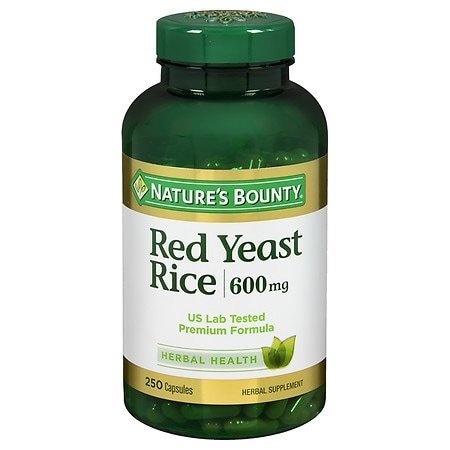 lot 64904 image: Nature��s Bounty Red Yeast Rice 600 mg Capsules  Herbal Health  250 Ct