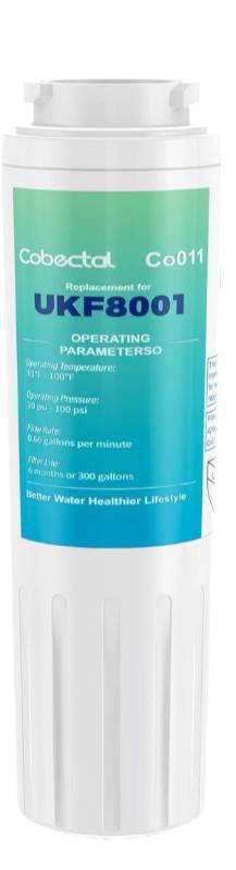 lot 64911 image: FACTORY SEALED - UKF8001 Water Filter Compatible with Maytag UKF8001, UKF8001AXX, UKF8001P, Replacement for whirlpool 4396395,469006,EDR4RXD1, by Cobectal (1 Water Filter Included)