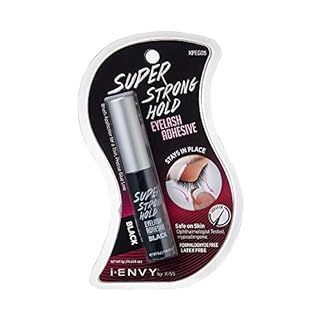 lot 64931 image: FACTORY SEALED - Kiss i-Envy Waterproof Super Strong Hold Brush-On Eyelash Adhesive (Black)