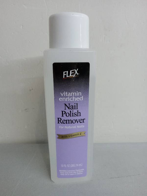 lot 64948 image: APPEARS NEW - Flex Vitamin E Nail Polish Remover