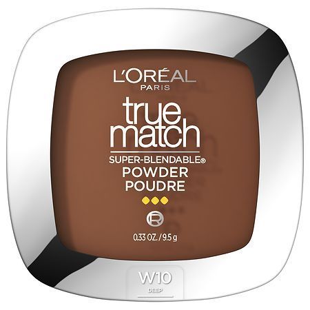 lot 58646 image: FACTORY SEALED - L Oreal Paris True Match Powder Foundation Makeup  Oil Free  W10 Deep  0.33 oz