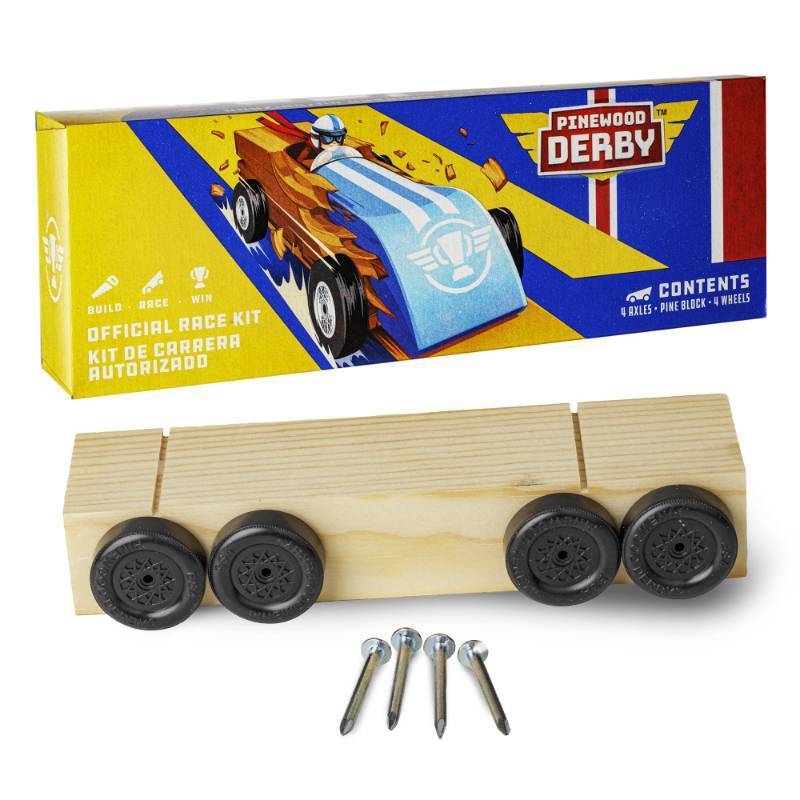 lot 39973 image: Official Pinewood Derby Car Kit - Retail $16