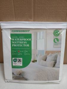 lot 21263 image: Choegobest Tencel Jersey Waterproof Mattress Protector Twin XL - Retail $25