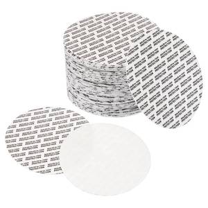 lot 21278 image: PATIKIL 83mm3.3 Foam Lid Liner, 200 Pack Adhesive PS Foam Lid Liner Pressure Sensitive Seal Cap Liners Resistant Tamper for Plastic Glass Jar Bottle Cap Seals - Retail $19