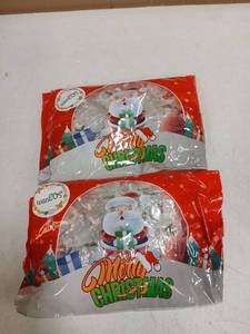 lot 32572 image: Hard Christmas Candy Pattern Slices Individually Wrapped Transparent Candy Sugar Free 2 Bags