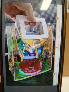 lot 32575 image: Holographic Gift Bag 11in Medium Reusable Easter Bag