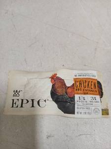 lot 32582 image: Epic KHRM00383678 1.3 oz Chicken BBQ Seasoned Bar