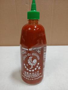 lot 32587 image: Sriracha Hot Chili Sauce - 28 oz Bottle - Retail $8