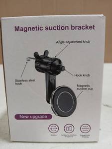 lot 32590 image: Adjustable Magnetic Phone Mount with Suction Cup - Retail $12