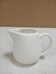 lot 32591 image: White Ceramic Restaurant Creamer - Retail $8