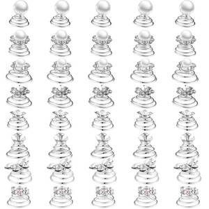lot 32614 image: 40 Pieces Rhinestone Crystal Twisters Set Spiral Hair Pins Silver Coils Rhinestone Spiral Hair Jewelry Crystal Clip Accessories for Wedding Bridal Prom, 8 Styles - Retail $7