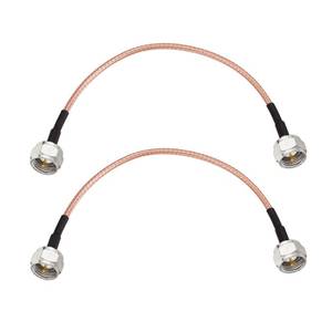 lot 40308 image: Superbat TV Coax Cable, 6 inches Slim Coax 75 Ohm RG179 with F-Type Connectors for TV, Satellite & Antenna Cable 2-Pack - Retail $10