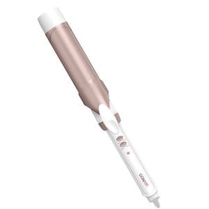 lot 49159 image: Conair Double Ceramic 1�-Inch Curling Iron, 1�-Inch Barrel Creates Soft Waves & Curls, Hair Curler for Use on Medium & Long Hair, WhiteRose Gold Tested Powers On - Retail $20