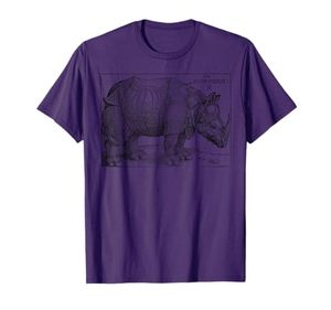 lot 49177 image: Rhinoceros Albrecht Durer Vintage Illustration Engraving T-Shirt Large - Retail $18