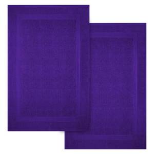 lot 49196 image: Infinitee Xclusives Premium Cotton Bath Mats for Bathroom Pack of 2  34x22 Inches  Ultra Soft, Super Absorbent, Non-Slip, Machine Washable Mats (Profound Purple) Not a Rug