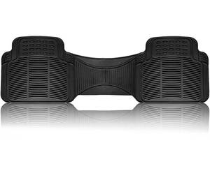 lot 59361 image: Vaygway Car Floor Mat Runner - Rubber Rear Floor Mat Liner - Black Back Seat Liner - Auto Trimmable Universal Fit Rug for Vehicle - Retail $20