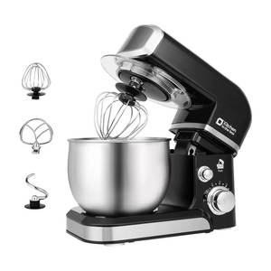 lot 63058 image: Kitchen in the box Stand Mixer,3.2Qt Small Electric Food Mixer,6 Speeds Portable Lightweight Kitchen Mixer for Daily Use with Egg Whisk,Dough Hook,Flat Beater (Black) - Retail $80