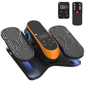 lot 63072 image: Under Desk Elliptical Machine for Senior 12 Speed Leg Exerciser While Sitting for Seniors As Seen on TV Quiet & Portable Electric Seated Foot Pedal Exerciser for Home Office - Retail $60