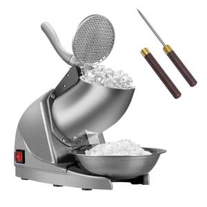 lot 63090 image: BI-DTOOL Shaved Ice Machine 380W Electric Ice Crusher Triple Blades Ice Crusher Shaver 286lbshr Snow Cone Machine 1500 RPM Stainless Steel Ice Shaver Ice Shaving Machine for Home and Commercial